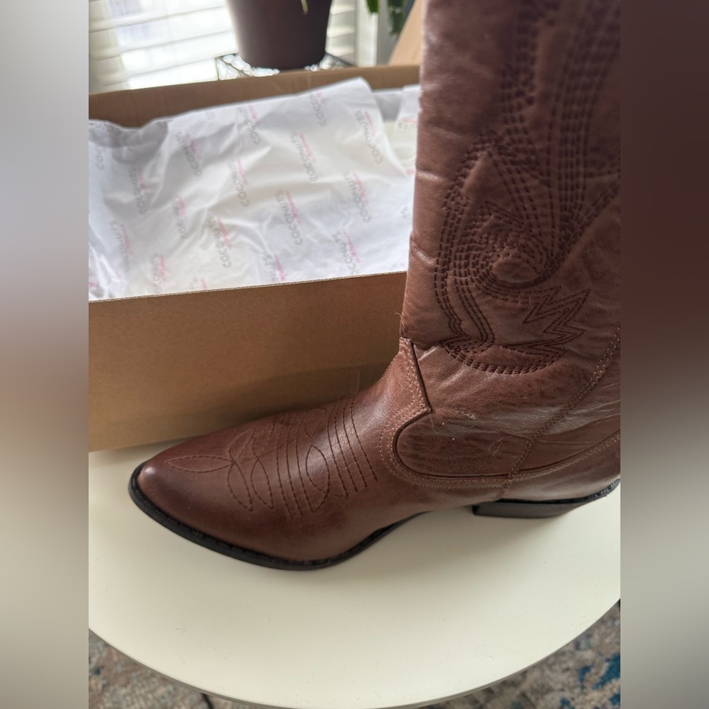 Ladies Brown Cowboy Boot